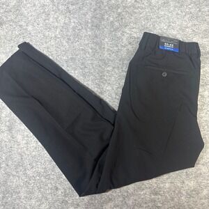 Report Collection Mens 30x32 Modern Fit Stretch Pants Black Travel Trousers NWT